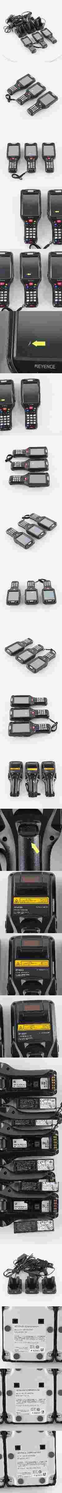 [PG] 8日保証 3台セット 動作確認済 BT-W300 KEYENCE キーエンス ハンディターミナル ACアダプター 充電器付[05346-0002]